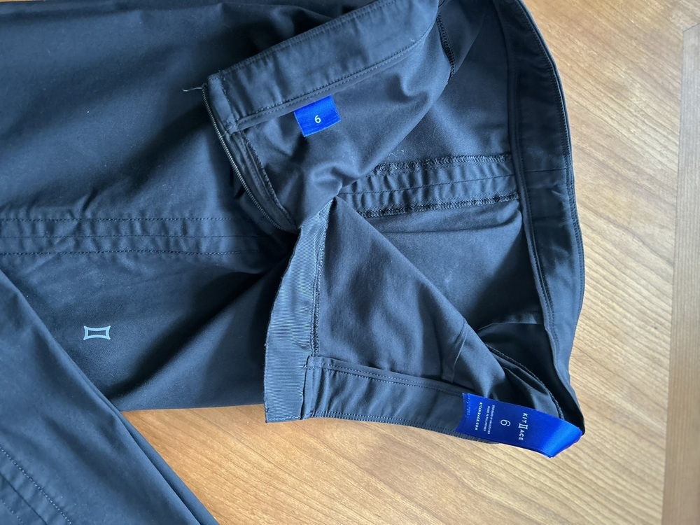 Kit and Ace Womens Technical Commuter Straight Leg Pants Black Size 6 - Picture 2 of 7